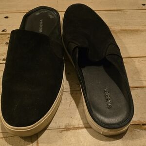 Vince Black Suede Men's Loafers